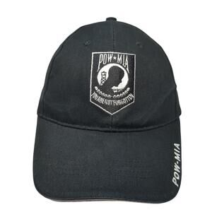 Pow-Mia You Are Not Forgotten Strapback Baseball Cap Black One Size Eagle Crest
